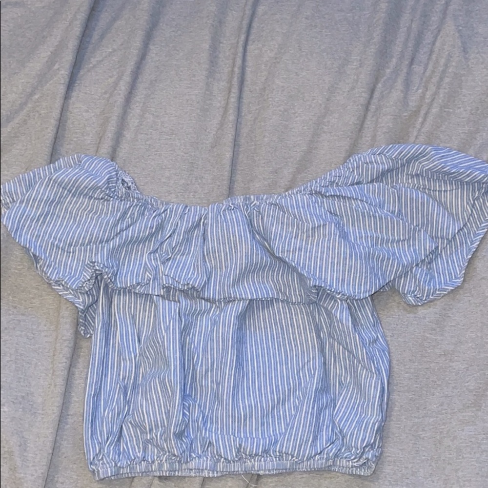 striped crop top